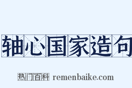 轴心国家造句是什么意思的图片
